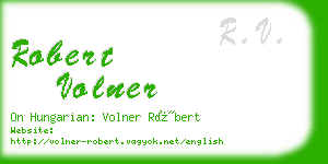 robert volner business card